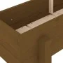 Raised garden bed pine wood honey brown 160x30x38 cm by vidaXL, Pots and planters - Ref: Foro24-825194, Price: 111,04 €, Disc...