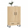 Aparador alto madera de ingeniería roble Sonoma 69,5x31x115 cm
