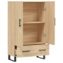 Aparador alto madera de ingeniería roble Sonoma 69,5x31x115 cm
