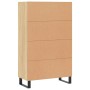 Aparador alto madera de ingeniería roble Sonoma 69,5x31x115 cm