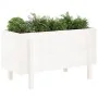 Arriate elevado de jardín madera maciza pino blanco 101x50x57cm de vidaXL, Maceteros y jardineras - Ref: Foro24-825213, Preci...