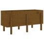 Hochbeet Zirbenholz honigbraun 121x50x57 cm von vidaXL, Töpfe und Pflanzgefäße - Ref: Foro24-825229, Preis: 124,65 €, Rabatt: %