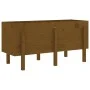 Hochbeet Zirbenholz honigbraun 121x50x57 cm von vidaXL, Töpfe und Pflanzgefäße - Ref: Foro24-825229, Preis: 122,75 €, Rabatt: %