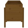Hochbeet Zirbenholz honigbraun 121x50x57 cm von vidaXL, Töpfe und Pflanzgefäße - Ref: Foro24-825229, Preis: 124,65 €, Rabatt: %