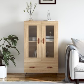 Aparador alto madera de ingeniería roble Sonoma 69,5x31x115 cm Aparador alto madera de ingeniería roble Sonoma 69,5x31x115 cm