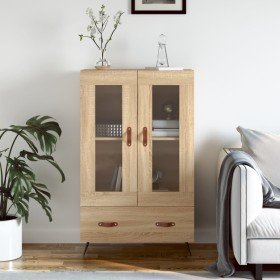 Aparador alto madera de ingeniería roble Sonoma 69,5x31x115 cm Aparador alto madera de ingeniería roble Sonoma 69,5x31x115 cm