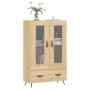 Aparador alto madera de ingeniería roble Sonoma 69,5x31x115 cm