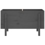 Raised garden bed solid gray pine wood 101x50x57 cm by vidaXL, Pots and planters - Ref: Foro24-825214, Price: 95,88 €, Discou...