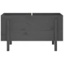 Raised garden bed solid gray pine wood 101x50x57 cm by vidaXL, Pots and planters - Ref: Foro24-825214, Price: 93,84 €, Discou...
