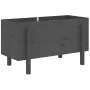 Raised garden bed solid gray pine wood 101x50x57 cm by vidaXL, Pots and planters - Ref: Foro24-825214, Price: 93,84 €, Discou...