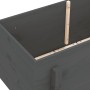 Hochbeet aus massivem, grauem Kiefernholz, 101 x 50 x 57 cm von vidaXL, Töpfe und Pflanzgefäße - Ref: Foro24-825214, Preis: 9...