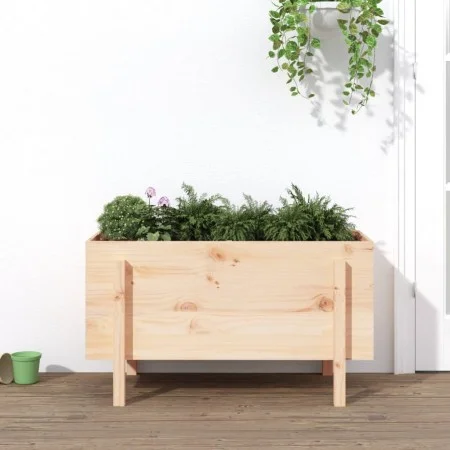 Hochbeet aus massivem Kiefernholz, 101 x 50 x 57 cm von vidaXL, Töpfe und Pflanzgefäße - Ref: Foro24-825212, Preis: 74,61 €, ...