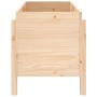 Arriate elevado de jardín madera maciza de pino 101x50x57 cm
