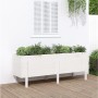 Elevated garden bed made of solid white pine wood 160x50x57cm by vidaXL, Pots and planters - Ref: Foro24-825220, Price: 133,7...
