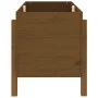 Hochbeet Zirbenholz honigbraun 101x50x57 cm von vidaXL, Töpfe und Pflanzgefäße - Ref: Foro24-825215, Preis: 93,23 €, Rabatt: %