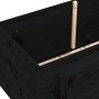 Hochbeet aus massivem schwarzem Kiefernholz, 101 x 50 x 57 cm von vidaXL, Töpfe und Pflanzgefäße - Ref: Foro24-825216, Preis:...