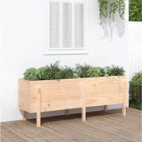 Hochbeet aus massivem Kiefernholz, 160 x 50 x 57 cm von vidaXL, Töpfe und Pflanzgefäße - Ref: Foro24-825219, Preis: 130,17 €,...