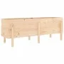 Arriate elevado de jardín madera maciza de pino 160x50x57 cm de vidaXL, Maceteros y jardineras - Ref: Foro24-825219, Precio: ...