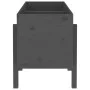 Arriate elevado de jardín madera maciza pino gris 121x50x57 cm de vidaXL, Maceteros y jardineras - Ref: Foro24-825228, Precio...