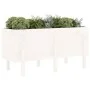 Raised garden bed solid white pine wood 121x50x57cm by vidaXL, Pots and planters - Ref: Foro24-825227, Price: 103,07 €, Disco...
