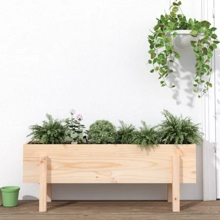 Hochbeet aus massivem Kiefernholz, 101 x 30 x 38 cm von vidaXL, Töpfe und Pflanzgefäße - Ref: Foro24-825184, Preis: 44,47 €, ...