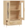 Aparador alto madera de ingeniería roble Sonoma 69,5x31x115 cm
