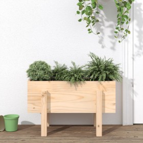 Solid pine wood planter 62x30x38 cm by vidaXL, Pots and planters - Ref: Foro24-825177, Price: 38,84 €, Discount: %