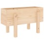 Pflanzgefäß aus massivem Kiefernholz, 62 x 30 x 38 cm von vidaXL, Töpfe und Pflanzgefäße - Ref: Foro24-825177, Preis: 38,84 €...