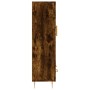 Aparador alto madera de ingeniería roble ahumado 69,5x31x115 cm