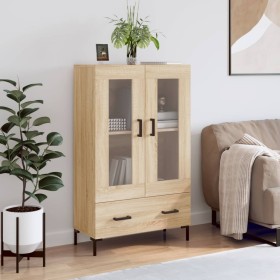 Aparador alto madera de ingeniería roble Sonoma 69,5x31x115 cm Aparador alto madera de ingeniería roble Sonoma 69,5x31x115 cm