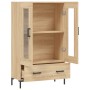 Aparador alto madera de ingeniería roble Sonoma 69,5x31x115 cm