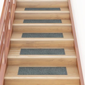 Alfombrilla autoadhesiva escalera 15 uds verde 76x20 cm