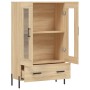 Aparador alto madera de ingeniería roble Sonoma 69,5x31x115 cm
