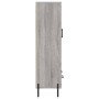 Aparador alto madera de ingeniería gris Sonoma 69,5x31x115 cm en Aparadores | Comprar online en Foro24