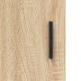 Aparador alto madera contrachapada color roble 69,5x34x180 cm
