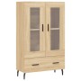Aparador alto madera de ingeniería roble Sonoma 69,5x31x115 cm