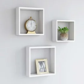Wandwürfel Regale 3 Einheiten MDF weiß von vidaXL, Regale und Regale - Ref: Foro24-323949, Preis: 30,71 €, Rabatt: %