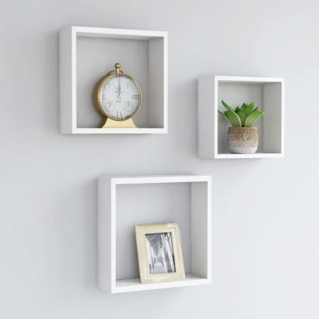 Wandwürfel Regale 3 Einheiten MDF weiß von vidaXL, Regale und Regale - Ref: Foro24-323949, Preis: 30,71 €, Rabatt: %