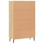 Aparador alto madera de ingeniería roble Sonoma 69,5x31x115 cm