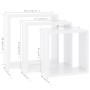 Wandwürfel Regale 3 Einheiten MDF weiß von vidaXL, Regale und Regale - Ref: Foro24-323949, Preis: 30,96 €, Rabatt: %