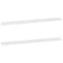 Estantes de pared 2 unidades blanco brillo 115x9x3 cm de vidaXL, Estantes y estanterías - Ref: Foro24-326652, Precio: 30,30 €...
