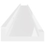 Wall shelves 2 units glossy white 115x9x3 cm by vidaXL, Shelves and shelves - Ref: Foro24-326652, Price: 30,86 €, Discount: %