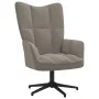 Light gray velvet recliner by vidaXL, Armchairs - Ref: Foro24-328095, Price: 121,97 €, Discount: %