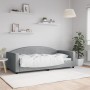 Sofá cama tela gris claro 90x190 cm de vidaXL, Camas y somieres - Ref: Foro24-354121, Precio: 182,71 €