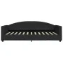 Black fabric sofa bed 100x200 cm by vidaXL, Beds and slatted bases - Ref: Foro24-354118, Price: 194,99 €, Discount: %