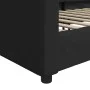 Black fabric sofa bed 100x200 cm by vidaXL, Beds and slatted bases - Ref: Foro24-354118, Price: 194,99 €, Discount: %