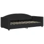 Sofá cama tela negro 90x190 cm de vidaXL, Camas y somieres - Ref: Foro24-354123, Precio: 183,41 €, Descuento: %