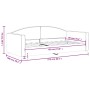 Schlafsofa aus schwarzem Stoff, 90 x 190 cm von vidaXL, Betten und Lattenroste - Ref: Foro24-354123, Preis: 186,16 €, Rabatt: %