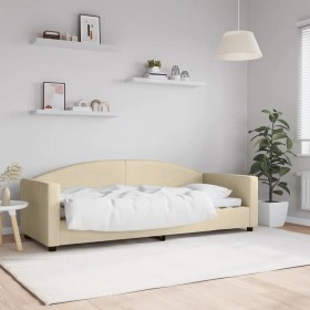 Schlafsofa aus cremefarbenem Stoff, 80 x 200 cm von vidaXL, Betten und Lattenroste - Ref: Foro24-354110, Preis: 186,12 €, Rab...