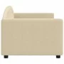 Cream fabric sofa bed 80x200 cm by vidaXL, Beds and slatted bases - Ref: Foro24-354110, Price: 183,40 €, Discount: %